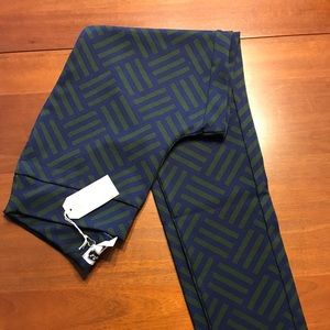 Mudpie navy/green polyester ankle pants