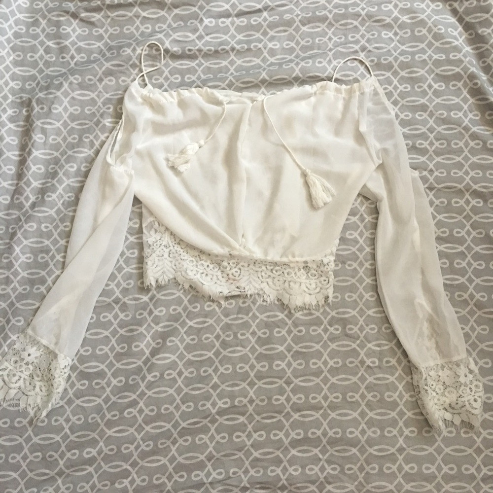 White Boho Top