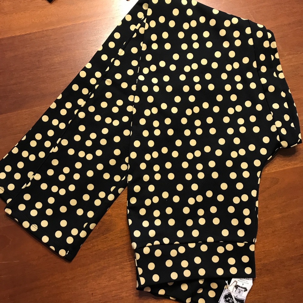 Mudpie black/tan dot ankle pants