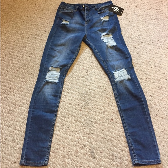 Skinny Jeans destruct dark wash - Picture 3 of 4