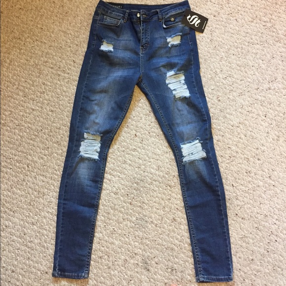Skinny Jeans destruct dark wash - Picture 2 of 4