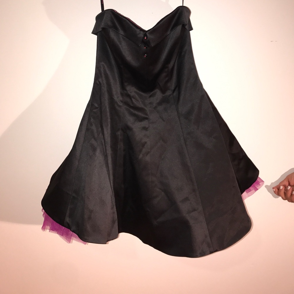 Betsey Johnson VINTAGE black and fuchsia dress