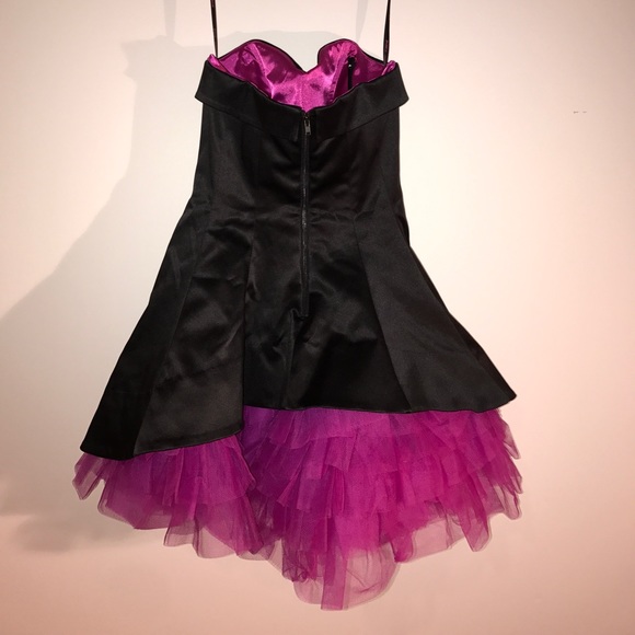 Betsey Johnson VINTAGE black and fuchsia dress - Picture 7 of 8