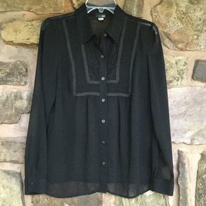 East 5th Sheer Lacy Blouse