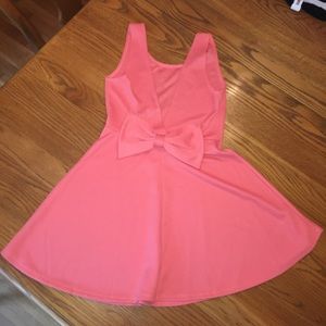 Pink bow dress