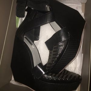 Two bcbg maxazria  wedge sandals
