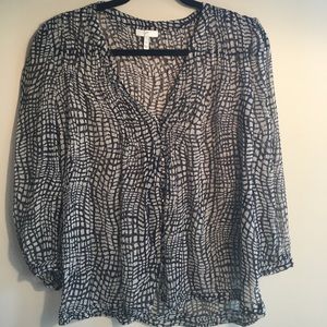 Joie Semi Sheer Blouse