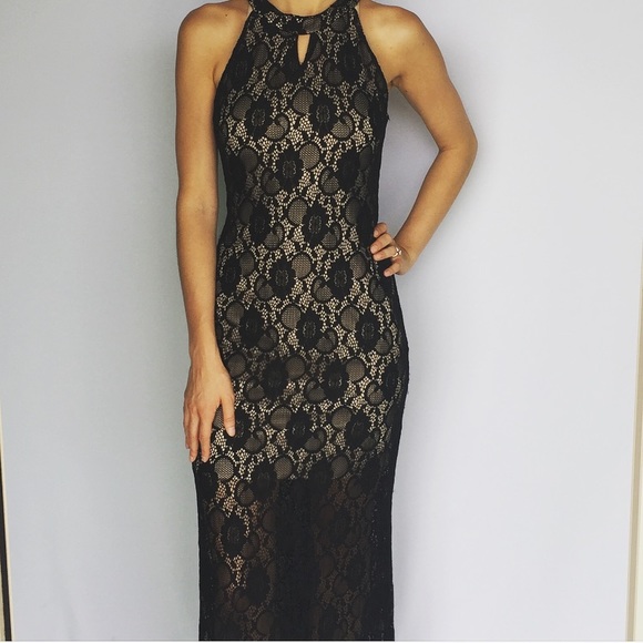 Love Fast Live Hard Dresses & Skirts - Black Lace Maxi Dress