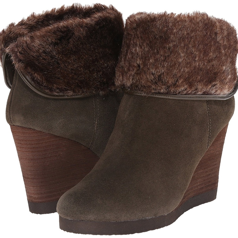Lucky brand leather booties