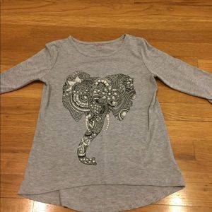Elephant beaded 3/4 top