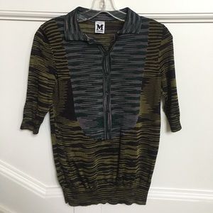 Missoni Lightweight Colorful Striped Knit Sweater