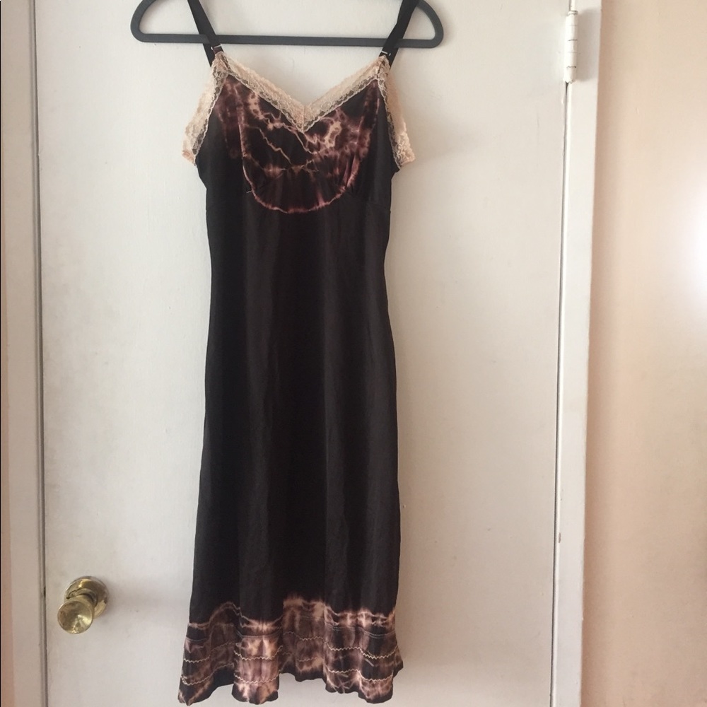 Tie-dye slip dress