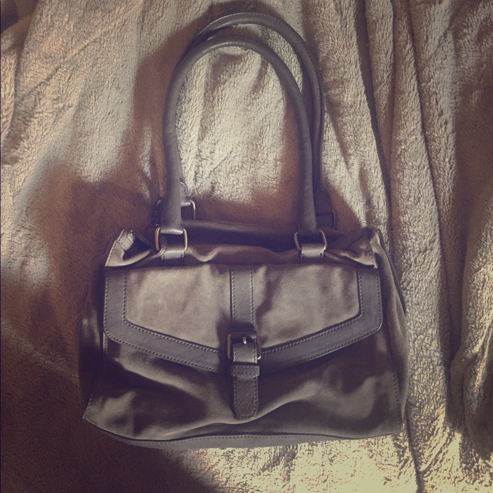 Authentic Hugo Boss suede and leather purse