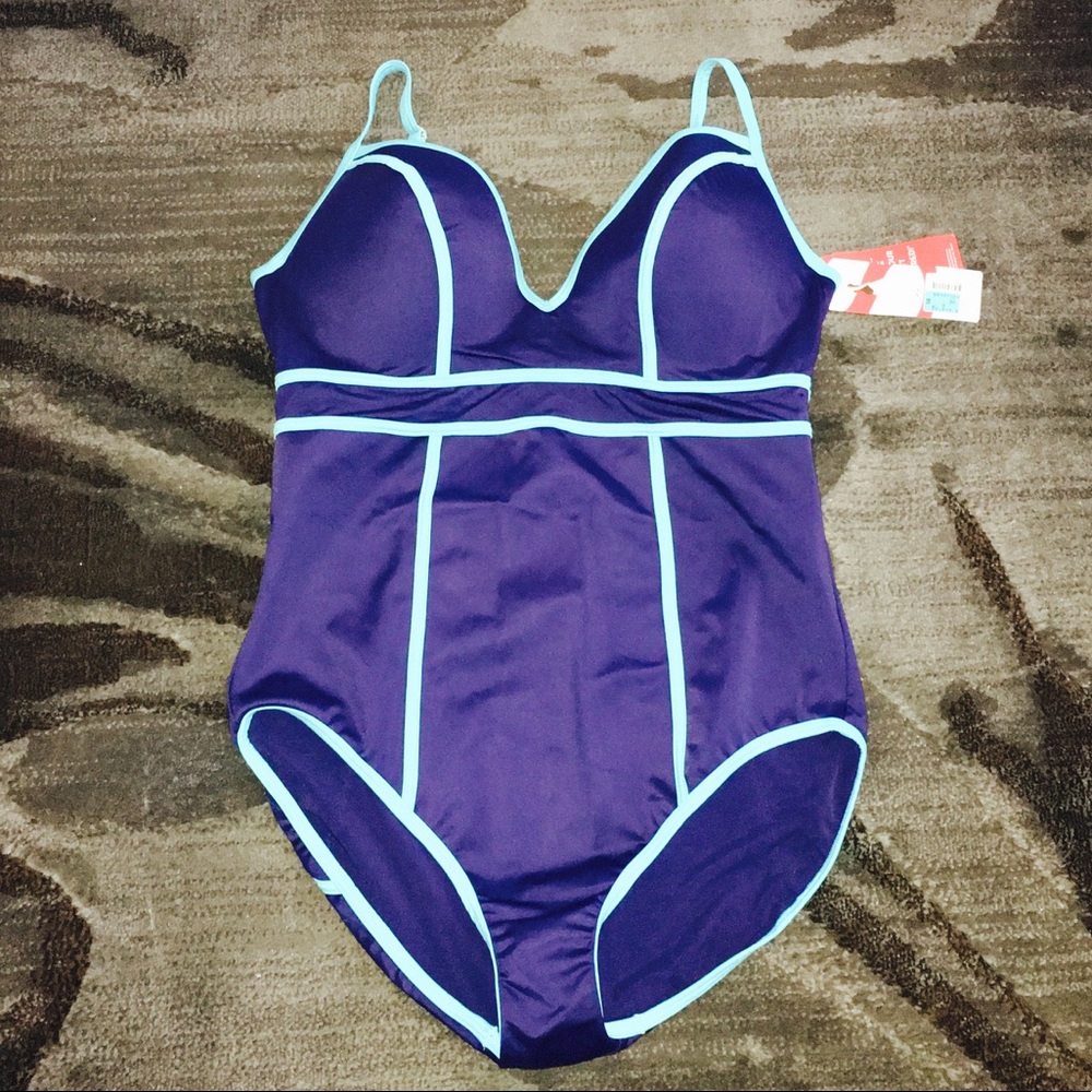 💧SWEETHEART ONE PIECE SWIMSUIT NAVY SPLASH💧
