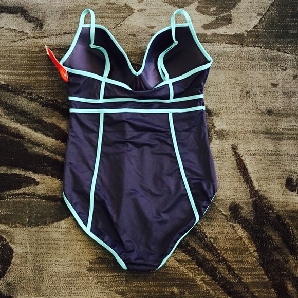 💧SWEETHEART ONE PIECE SWIMSUIT NAVY SPLASH💧 - Picture 2 of 7