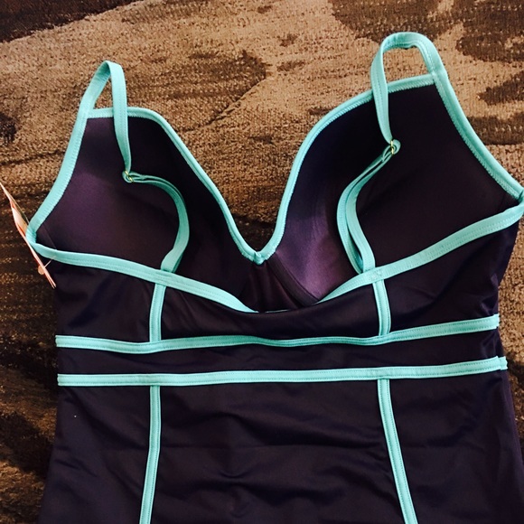 💧SWEETHEART ONE PIECE SWIMSUIT NAVY SPLASH💧 - Picture 3 of 7