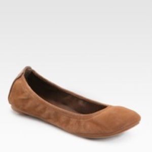 Tory butch brown suede ballet flats size 7