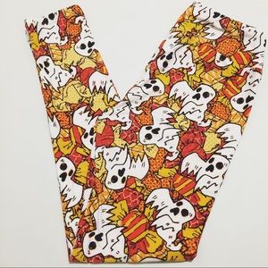 LulaRoe Halloween Ghost Leggings - Size OS