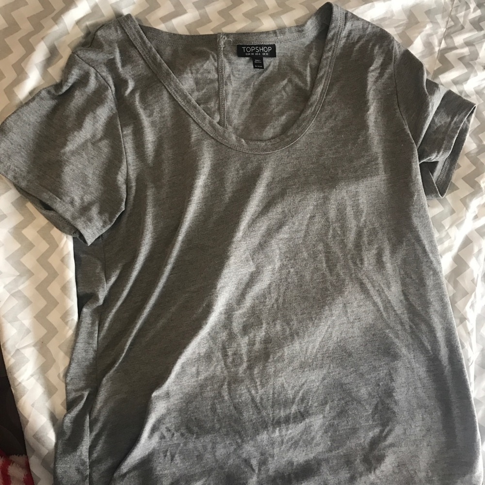 Topshop T-shirt gray US size 6