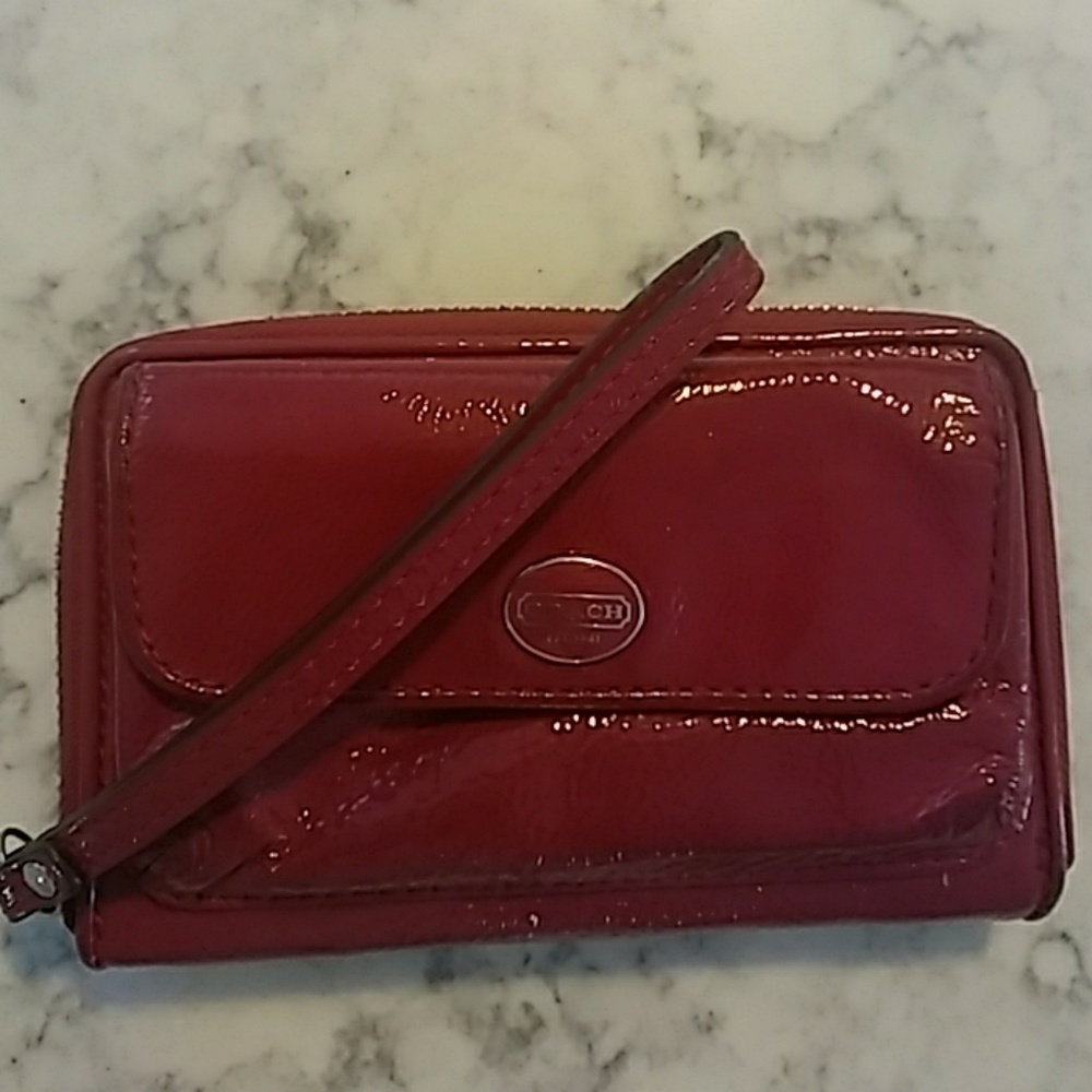 Raspberry COACH Wallet - Picture 2 of 8