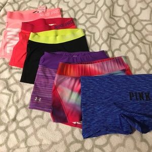Gym shorts bundle- Nike, Under amour, reebok