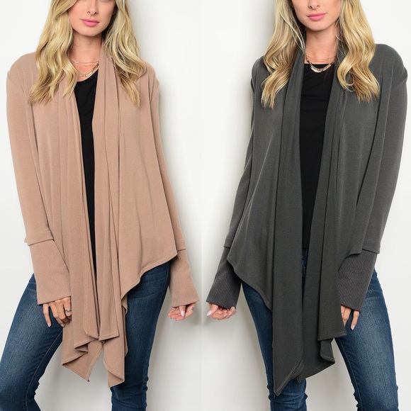 | CHARCOAL KNIT CARDIGAN | - Picture 4 of 5