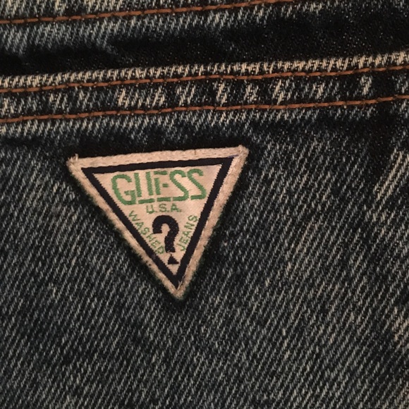 90's Georges Marciano GUESS Cut Off Jean Shorts - Picture 3 of 5