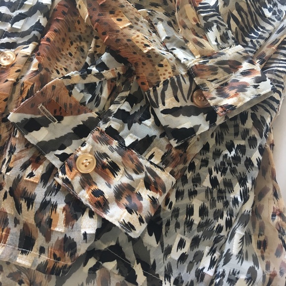 Animal Print Button Down - Picture 3 of 3