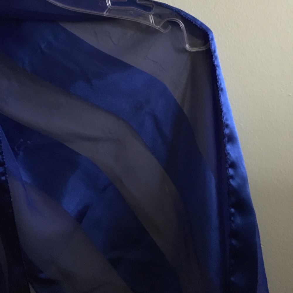 Blue statement scarf - Picture 4 of 4