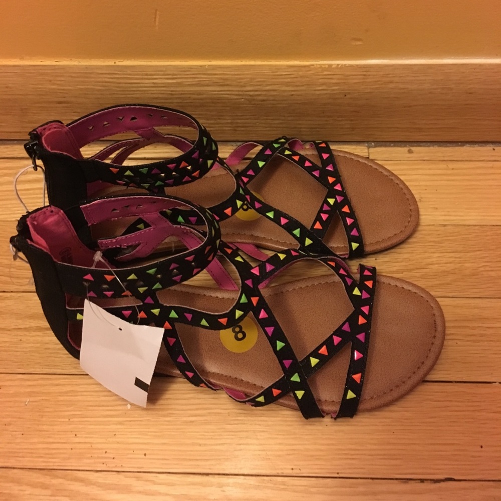 Justice Neon Multicolored Sandal