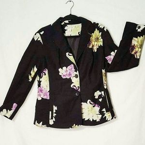 Coldwater Creek Floral Jacket/ Blazer