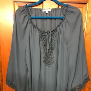 Spense flutter lace top