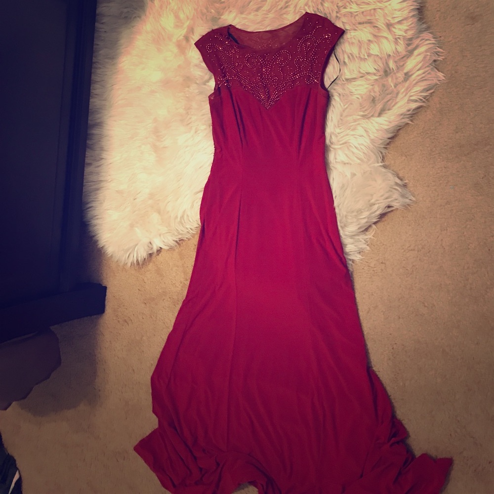 Sparkly Red Formal Dress