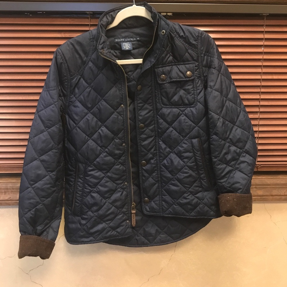 Navy Quilted Ralph Lauren Jacket