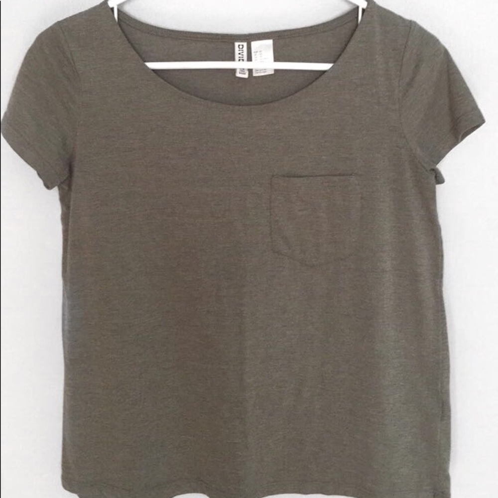 H&M Olive Green Casual Top