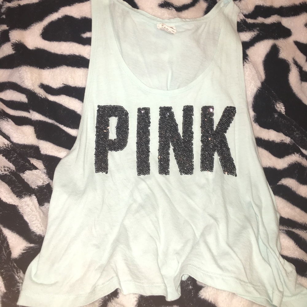 VICTORIA'S SECRET PINK - Basic Black Sequined Tank