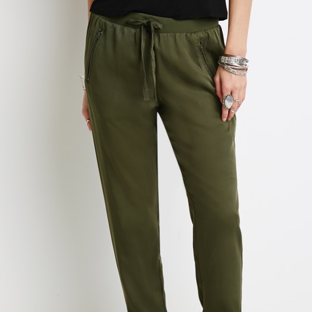 Forever 21 Green Joggers