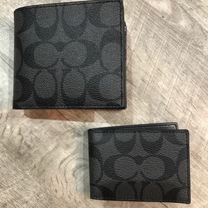 Coach Classic Billfold Wallet W/ Removable ID Case