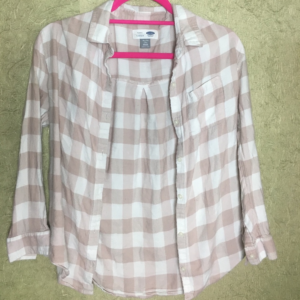 OLD NAVY//PINK BUTTON DOWN