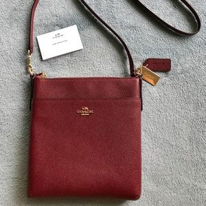 COACH Leather Courier Crossbody Bag