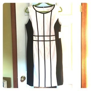Calvin Klein Black and White Dress