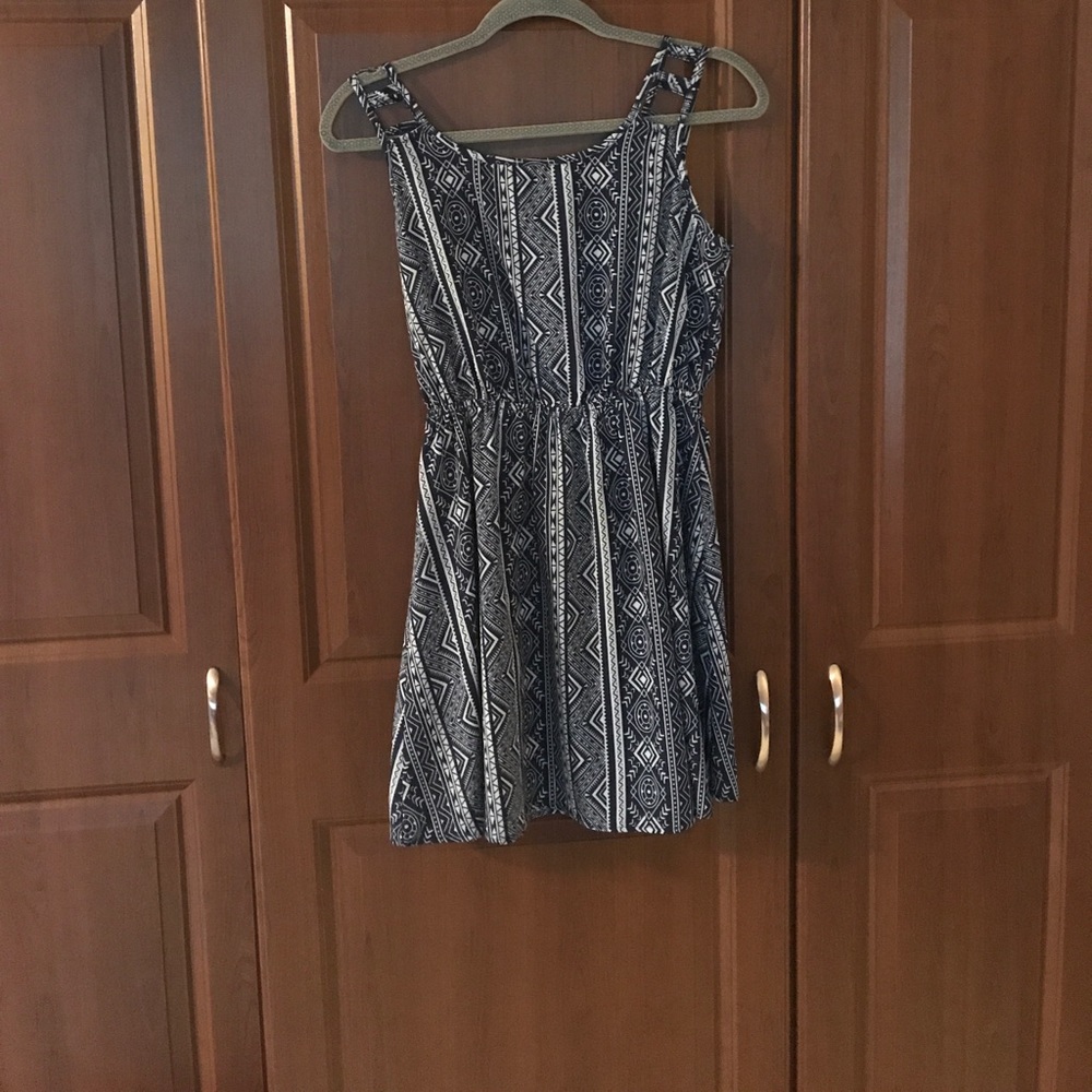 Blue and white sundress