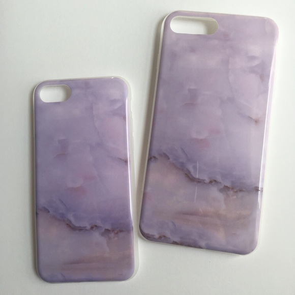 iPhone 7/7+/8/8+ Case "Purple Marble" - Picture 2 of 6