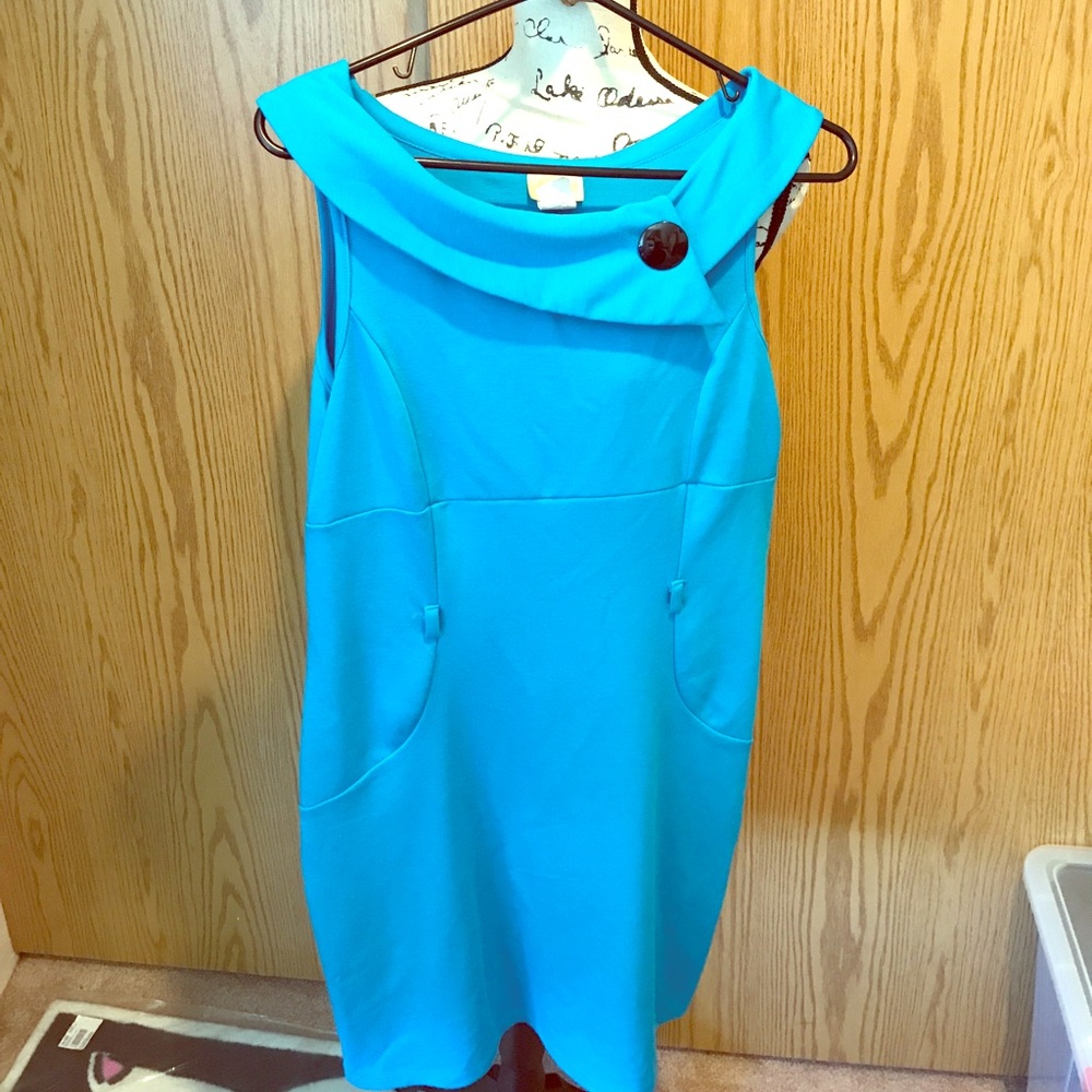 Mod rockabilly pin-up dress pretty blue