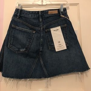 GRLFRND Skirts - Eva by GRLFRND Denim ripped mini skirt GRLFRND Skirts - Eva by GRLFRND Denim ripped mini skirt
