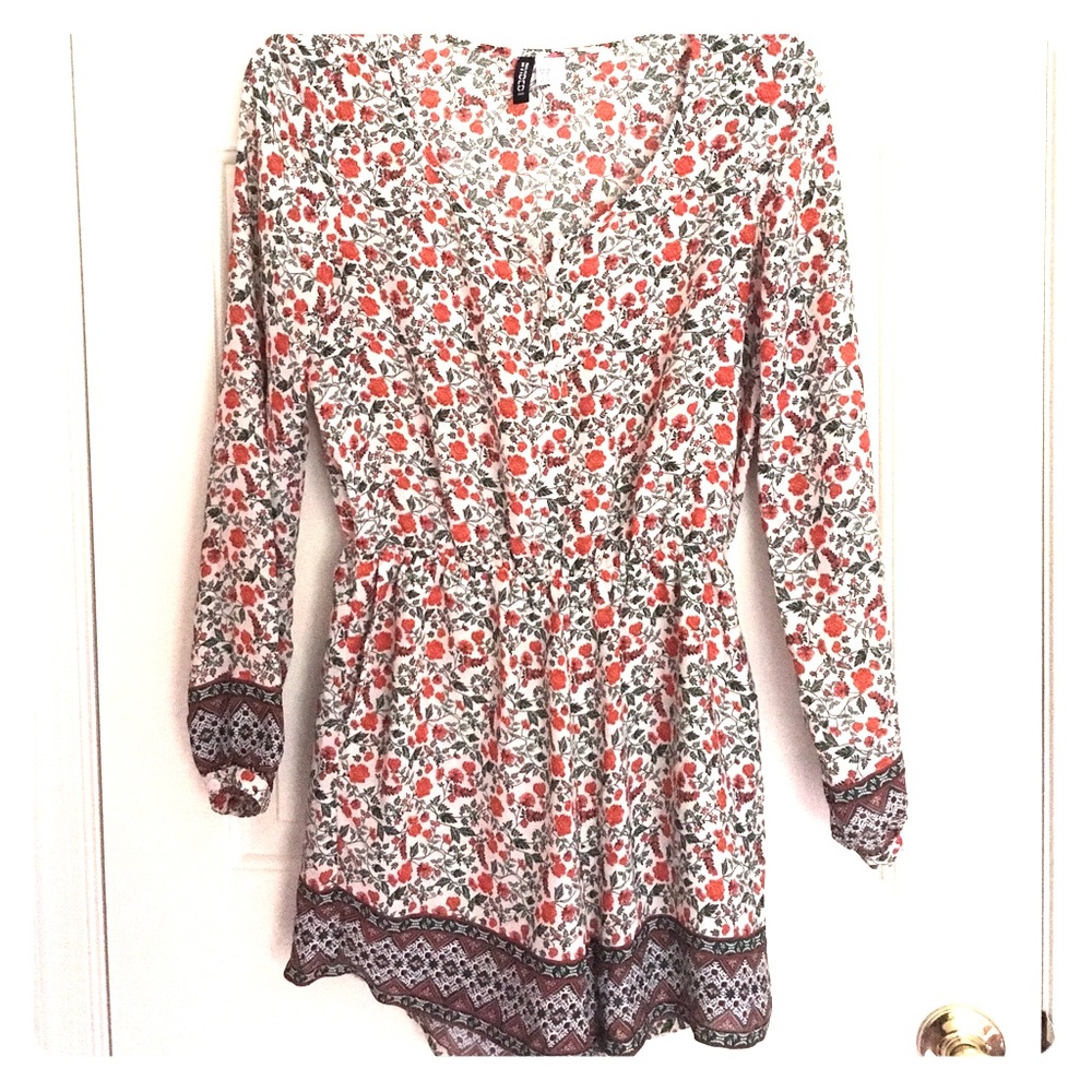 H&M (Divided). Slightly used floral romper.