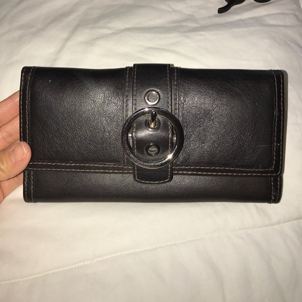 Coach black wallet