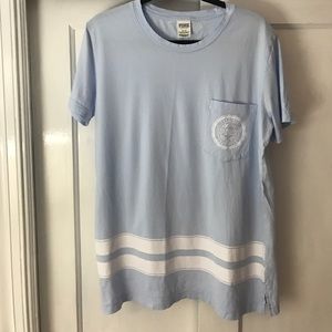 Victoria Secret/Pink light blue t-shirt