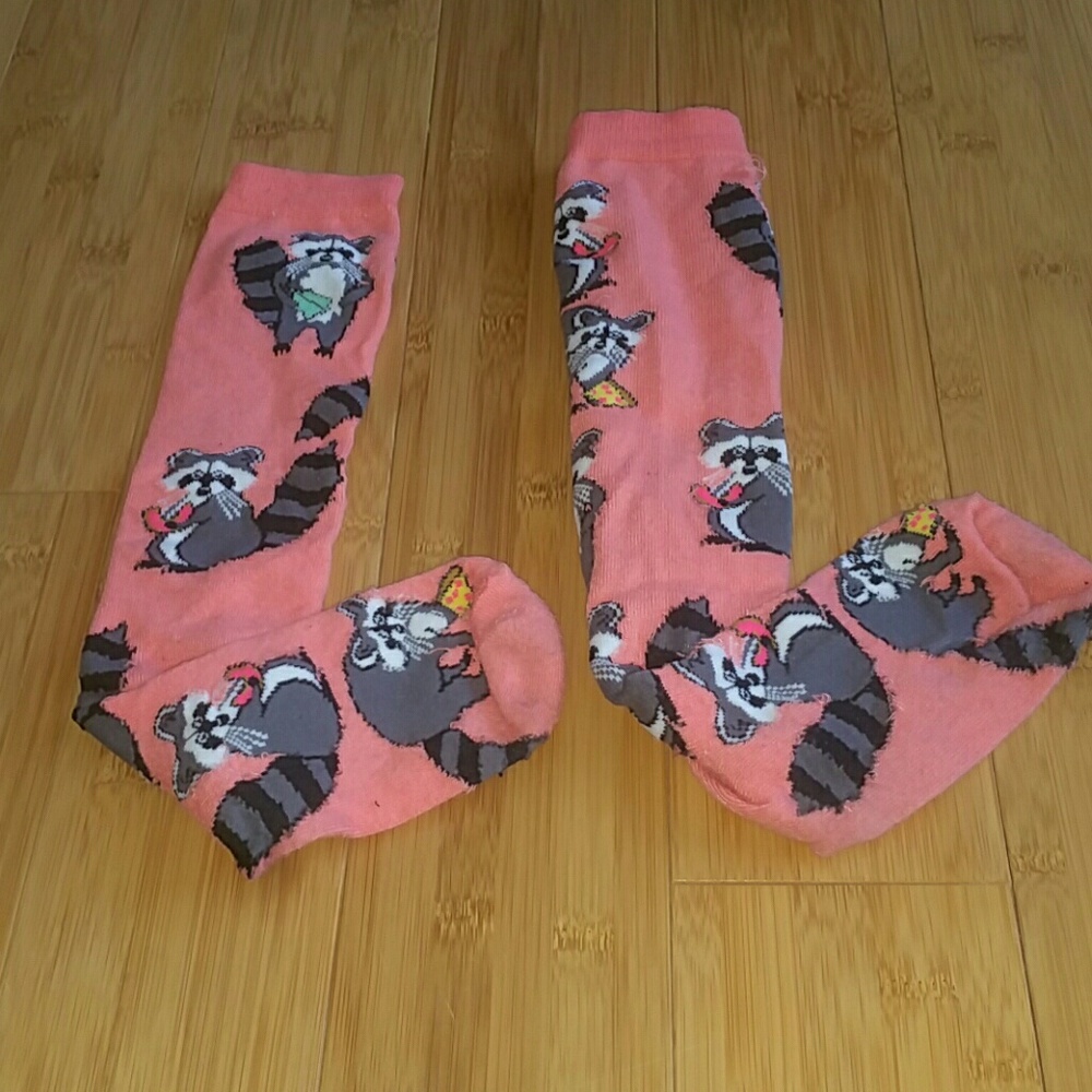 Racoon Knee high socks