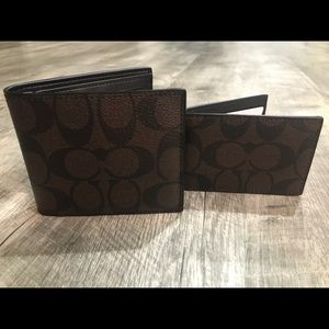 Coach Classic Billfold Wallet w/Removable ID Case